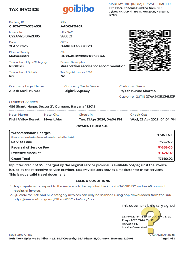 Template 4 - Goibibo Style preview