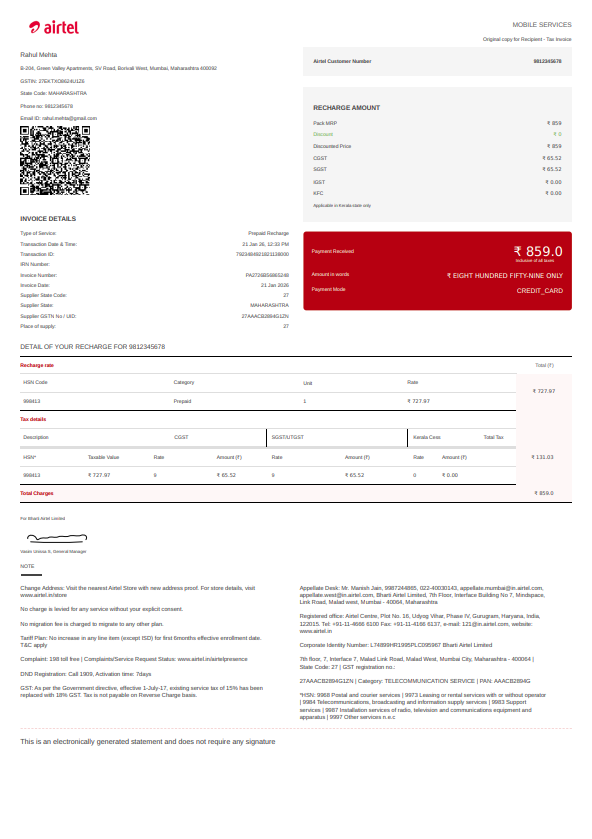 Airtel preview